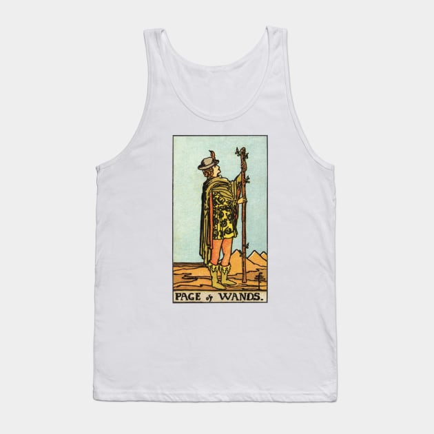 PAGE OF WANDS Tank Top by WAITE-SMITH VINTAGE ART